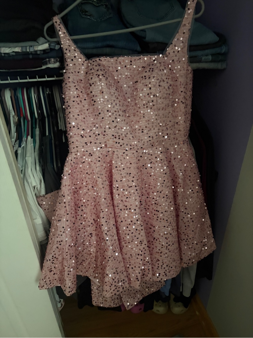 Amazon Pink Sequin Prom Dress - Picture 3 of 4